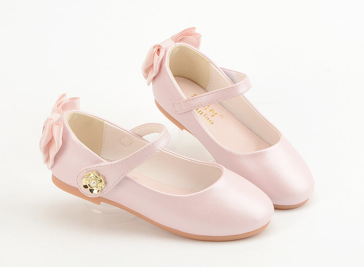 Girls Bow Flat Shoes