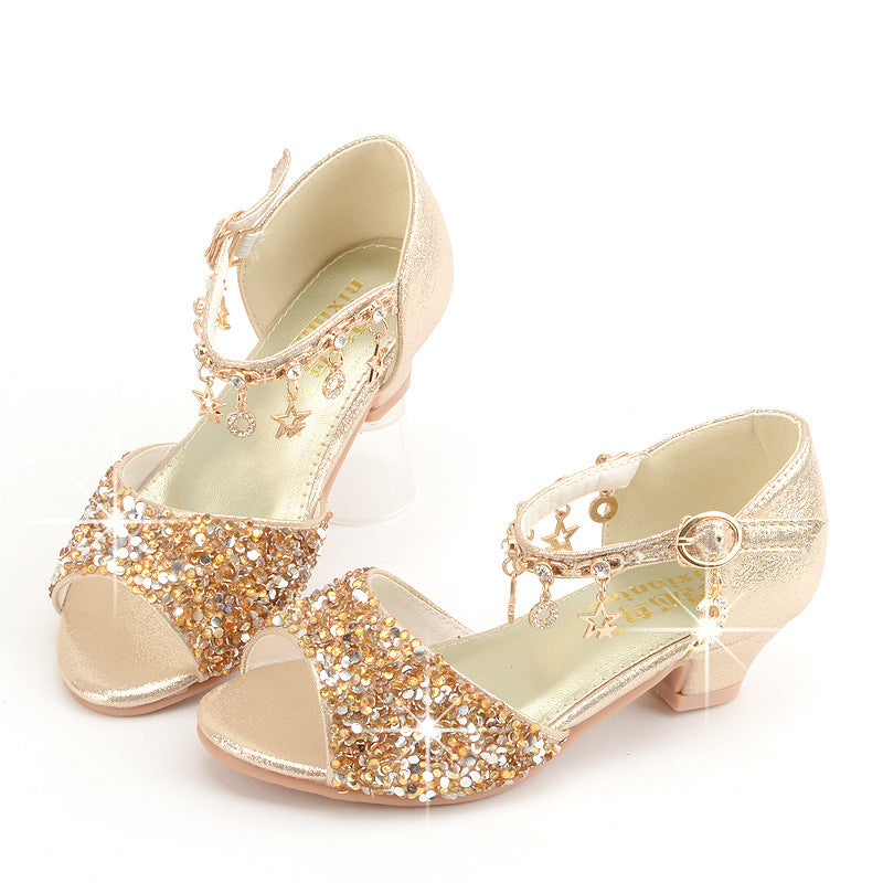 Girls Sequin Sandals