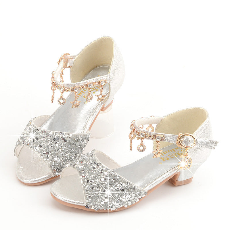 Girls Sequin Sandals