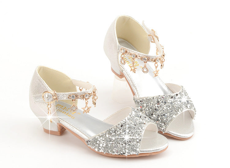 Girls Sequin Sandals