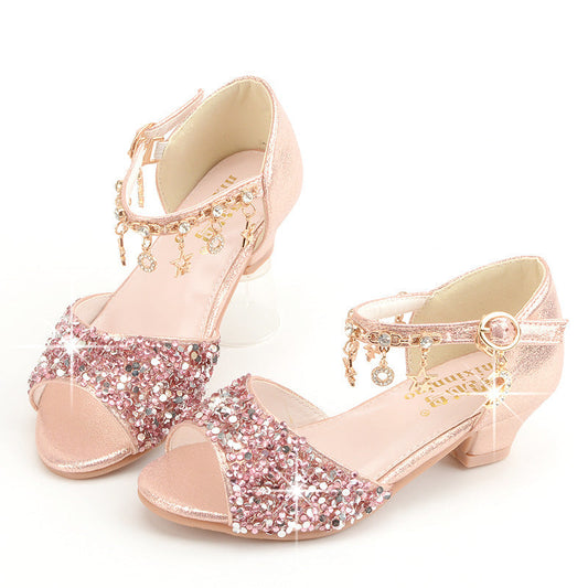 Girls Sequin Sandals