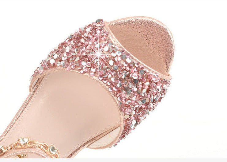 Girls Sequin Sandals