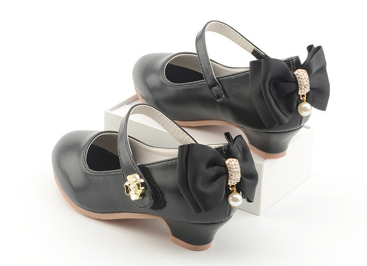 Girls Bow Heel Shoes