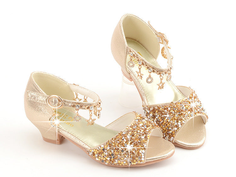 Girls Sequin Sandals