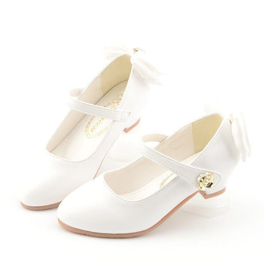 Girls Bow Heel Shoes