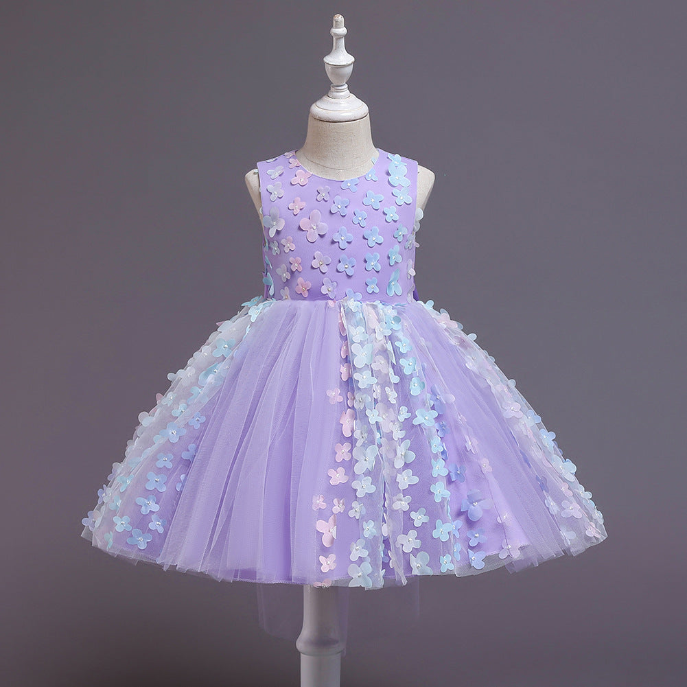 Flower Girl Dress (3D Flowers)