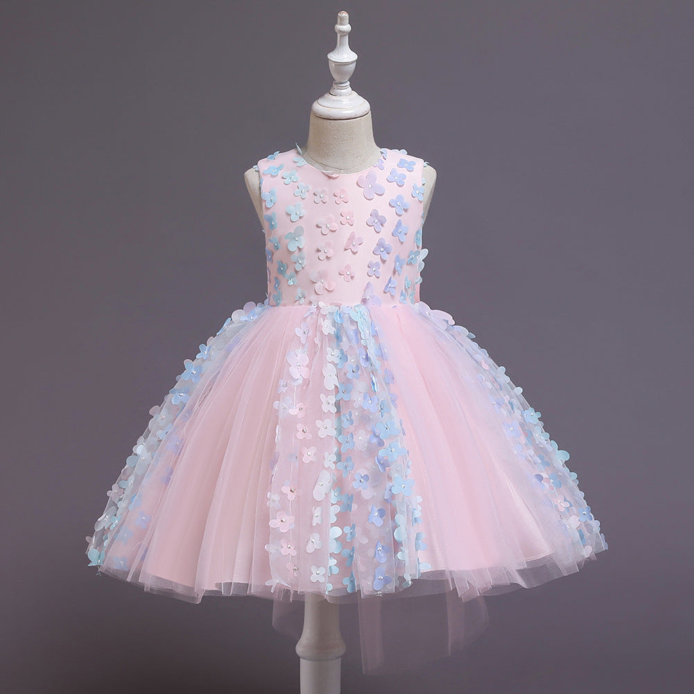 Flower Girl Dress (3D Flowers)