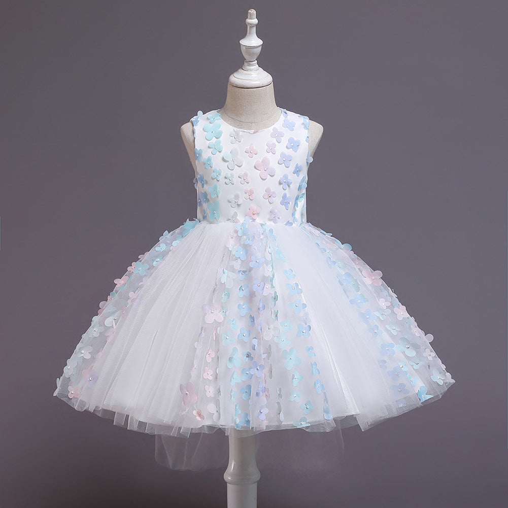 Flower Girl Dress (3D Flowers)