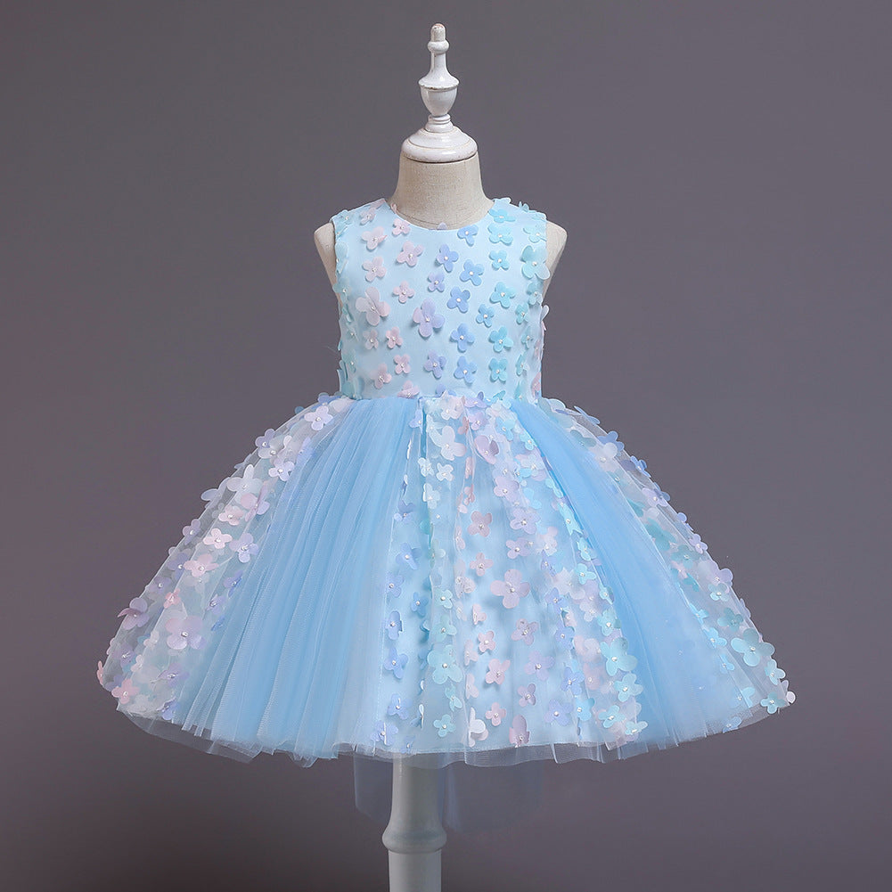 Flower Girl Dress (3D Flowers)