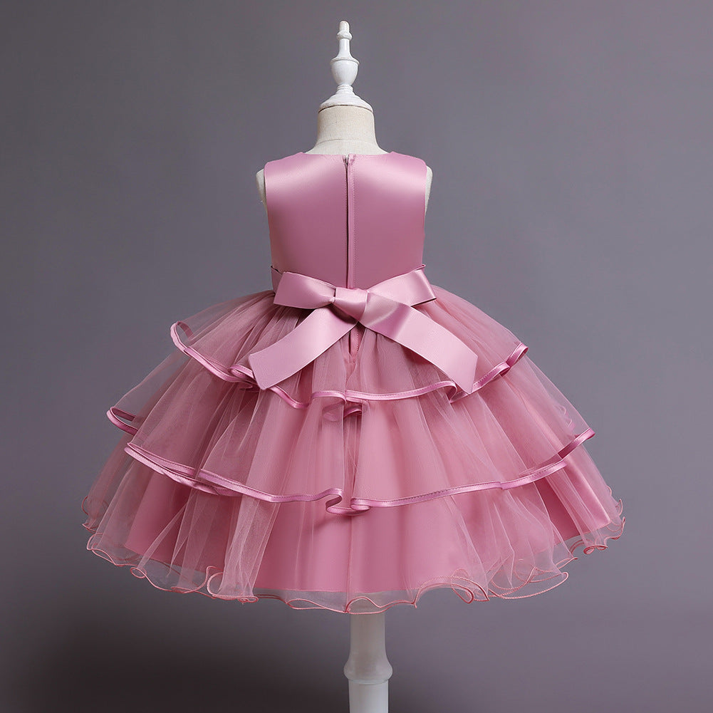 Ruffle Tulle Flower Girl Dress