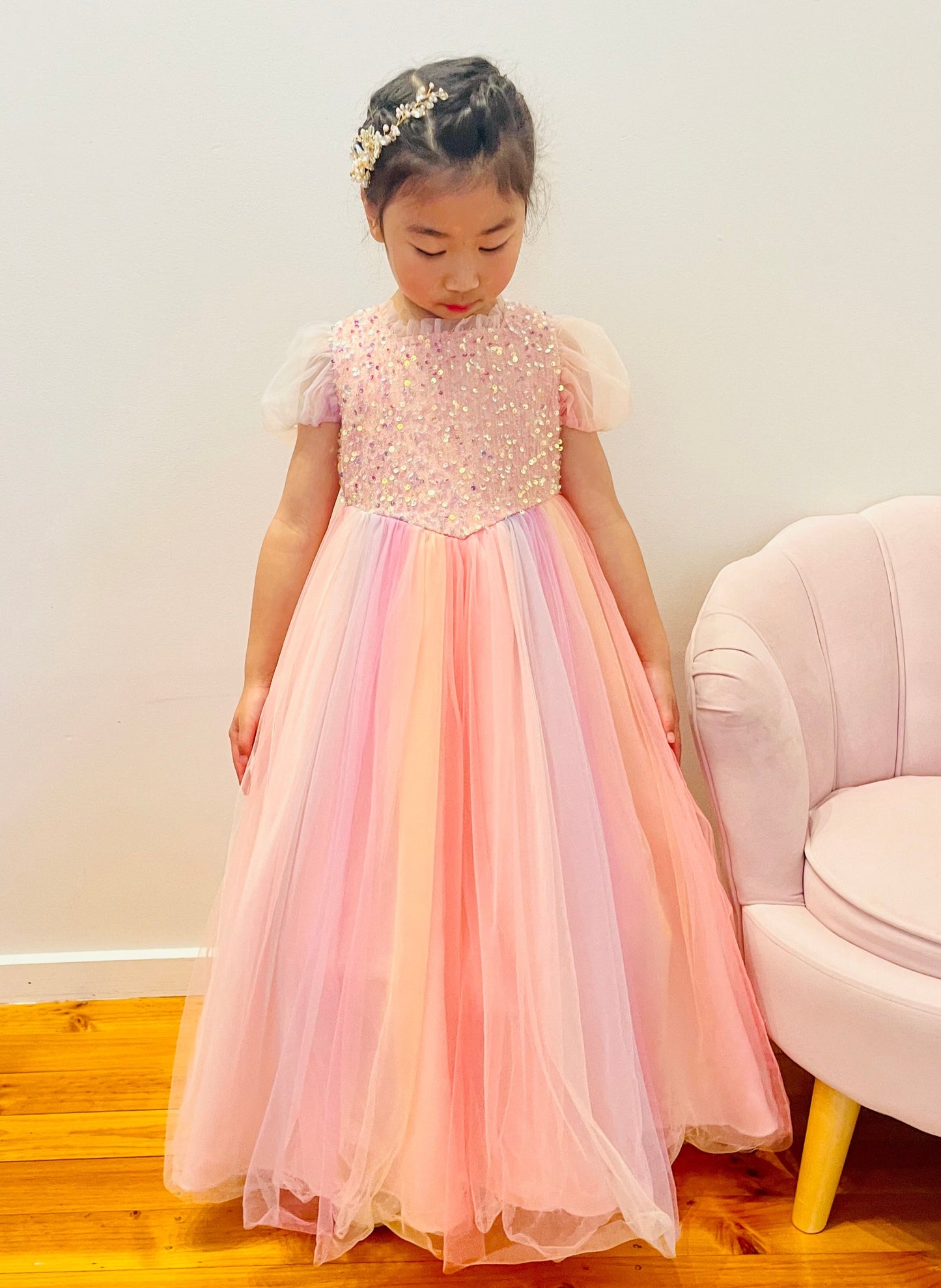 Sequins Flower Girl Dress