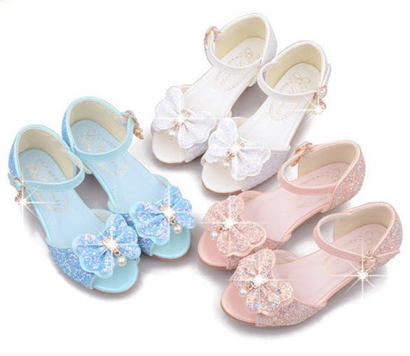 Sequins Girls Bow Sandals