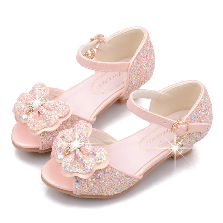 Sequins Girls Bow Sandals