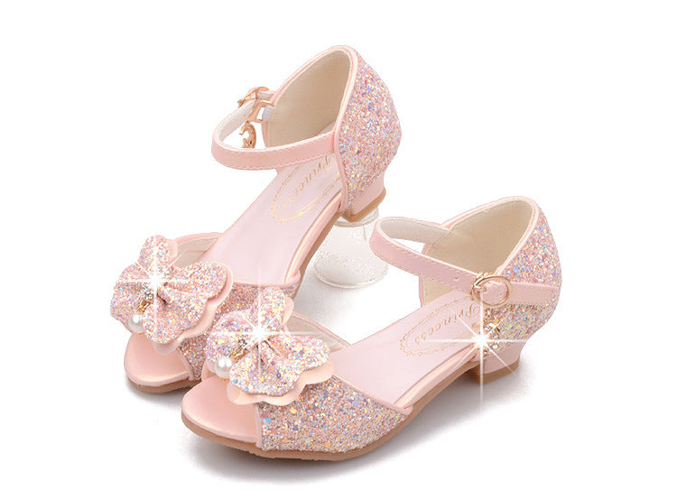 Sequins Girls Bow Sandals