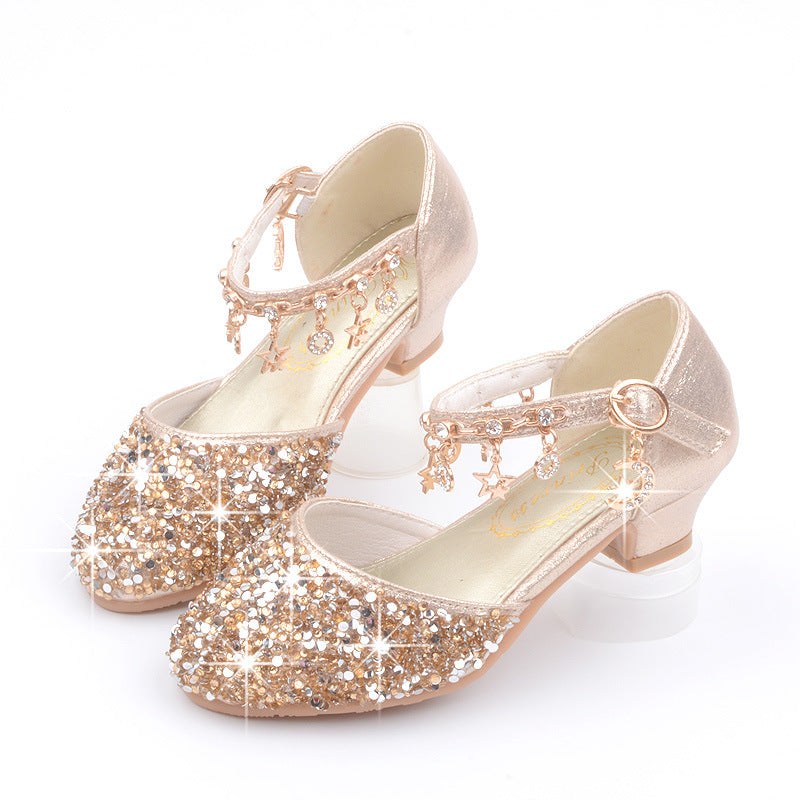 Girls Bling Heel Shoes