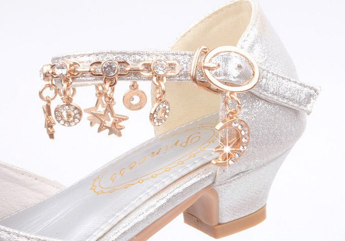 Girls Bling Heel Shoes