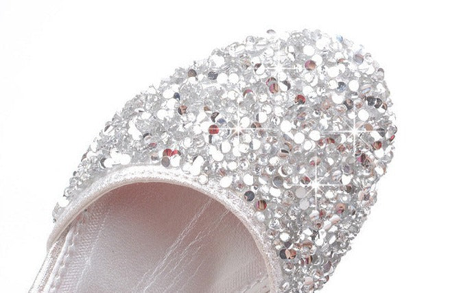 Girls Bling Heel Shoes