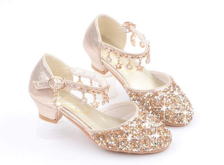 Girls Bling Heel Shoes