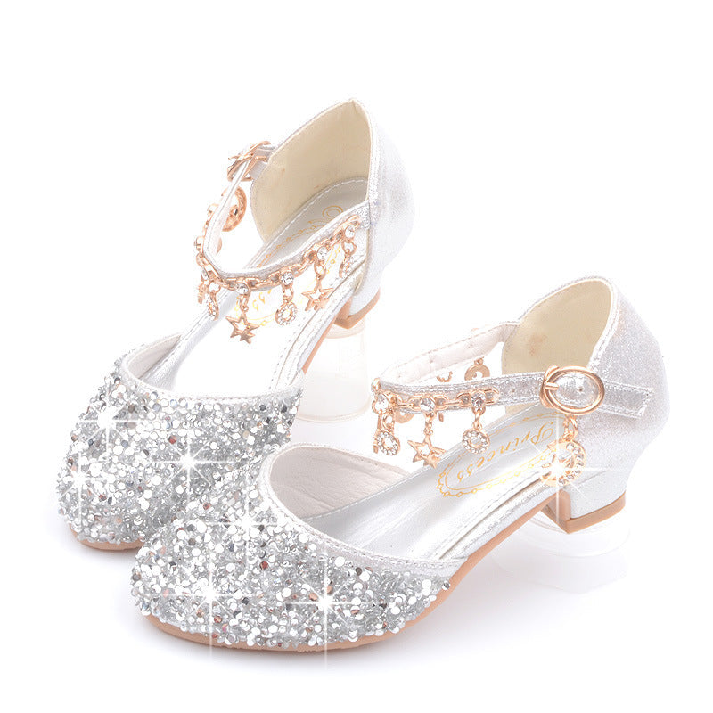 Girls Bling Heel Shoes