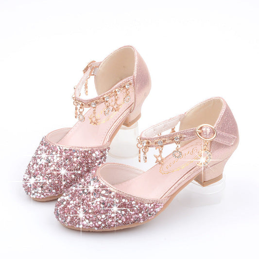 Girls Bling Heel Shoes