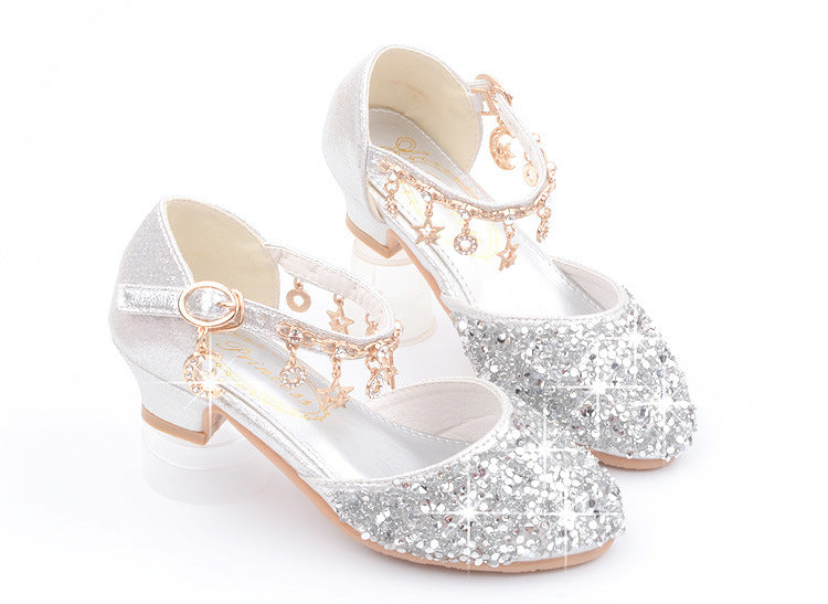 Girls Bling Heel Shoes