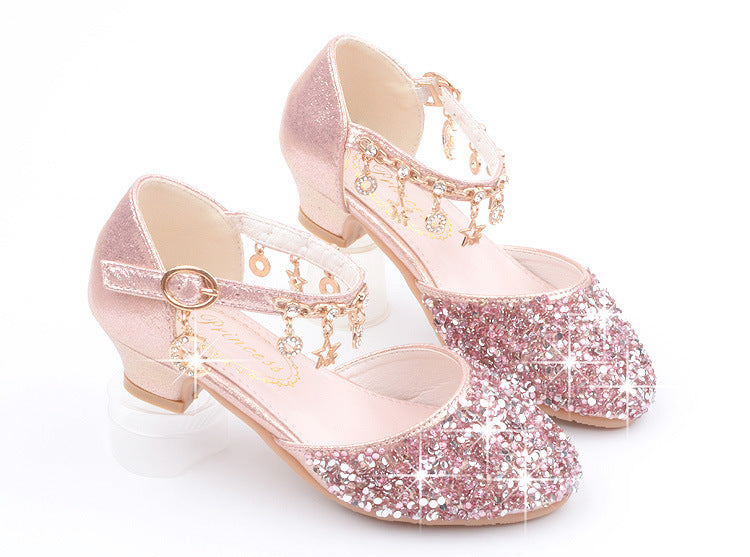 Girls Bling Heel Shoes