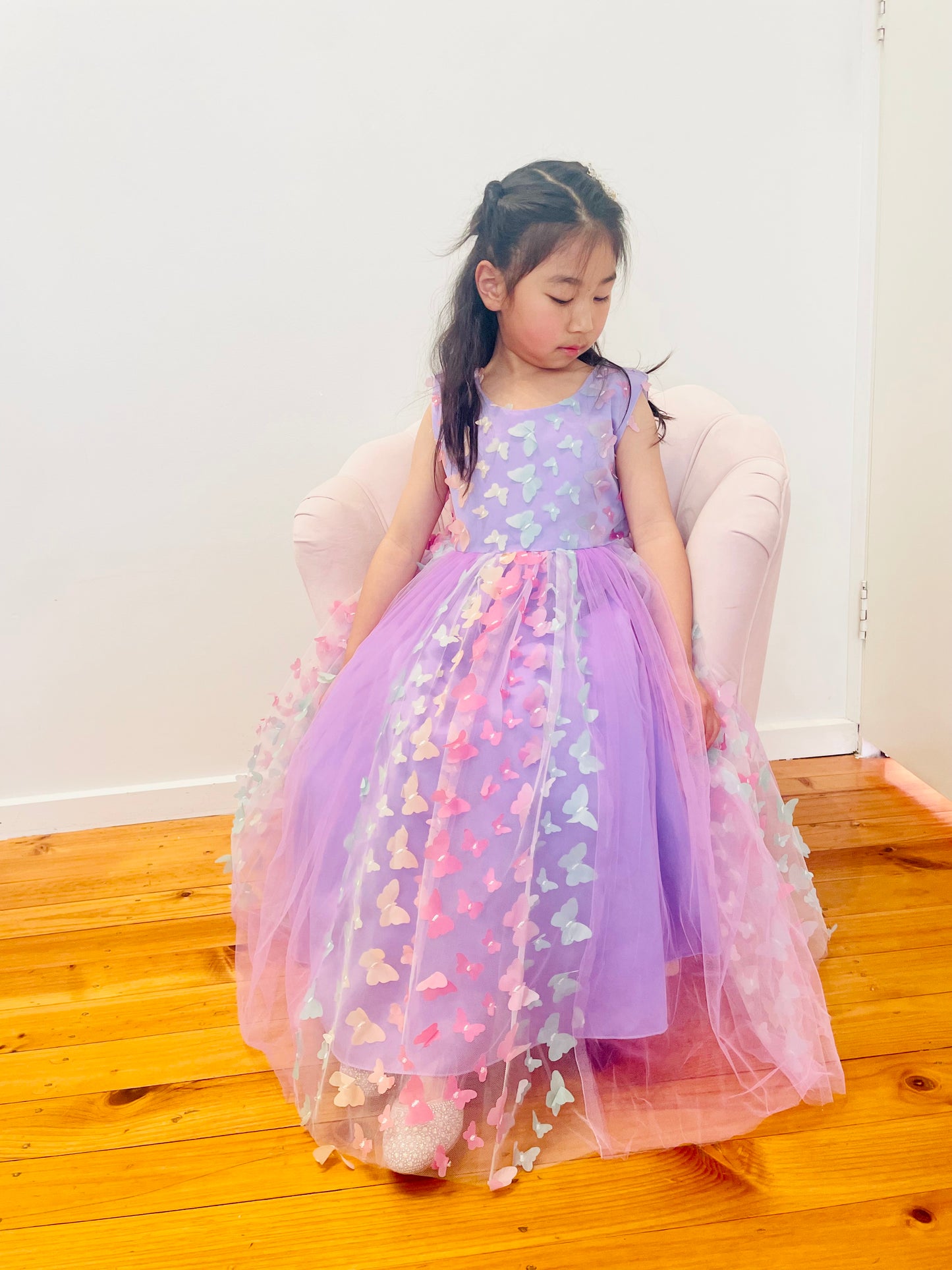 Flower Girl Dress (3D Butterfly)