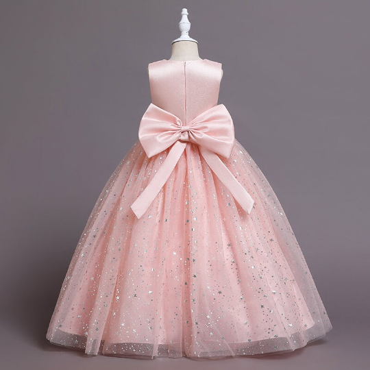 Bow Tulle Flower Girl Dress