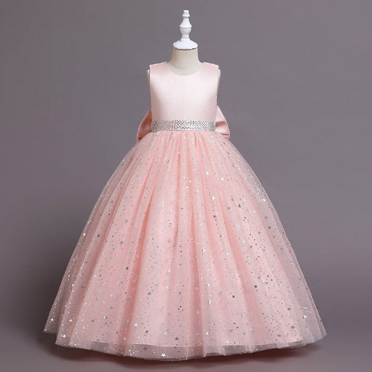 Bow Tulle Flower Girl Dress