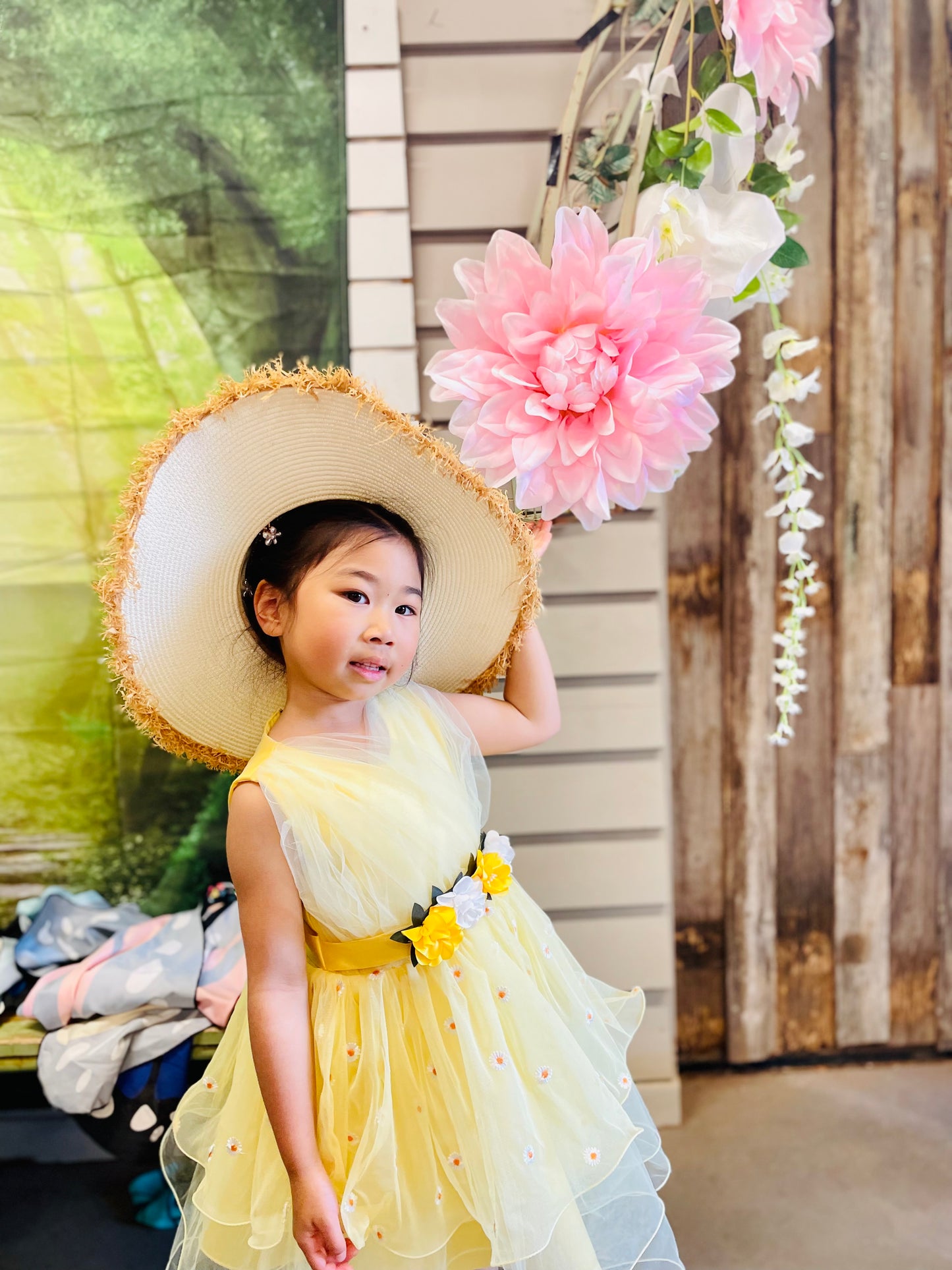 Yellow Flower Girl Dress