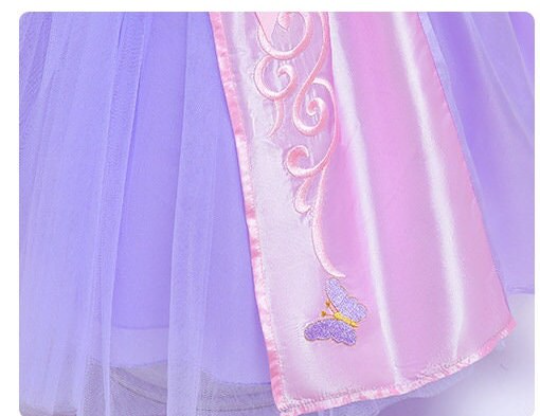 Lace Disney Princess Rapunzel Costume in Tangled