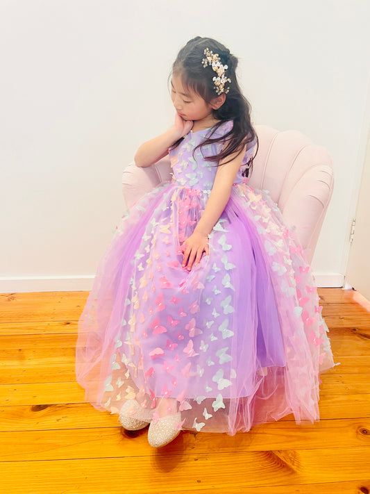 Flower Girl Dress (3D Butterfly)