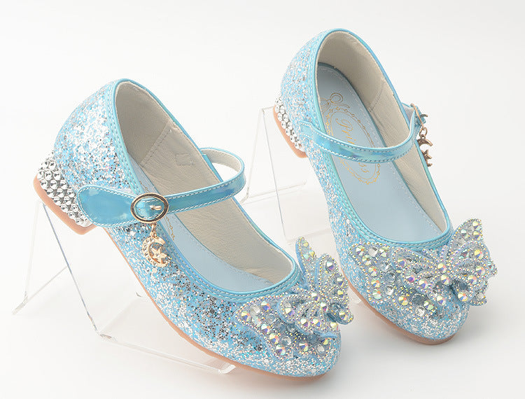 Girls Butterfly Heel Shoes