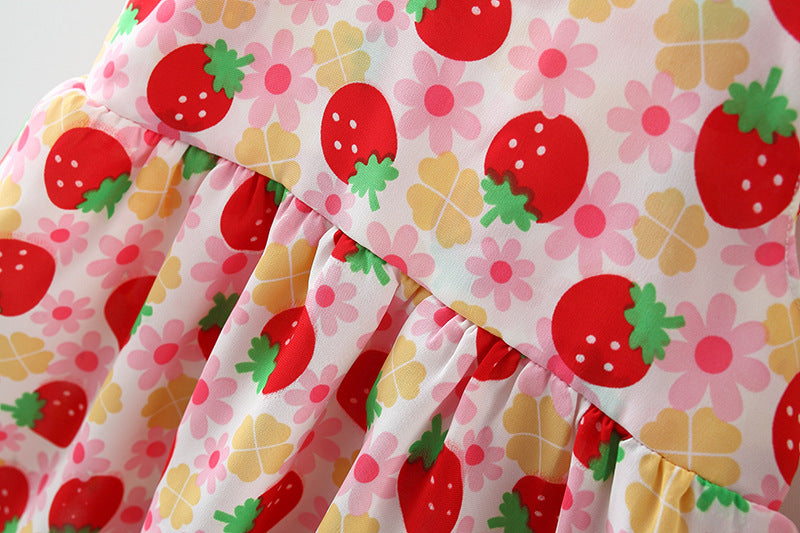 Baby Strawberry Dress with Hat