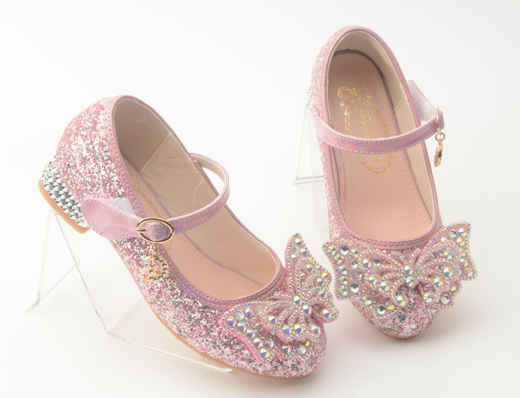 Girls Butterfly Heel Shoes