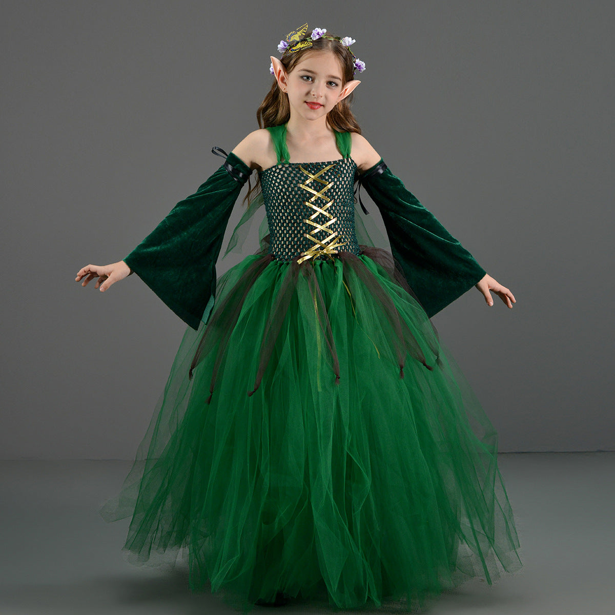 Green Long Fairy Costume