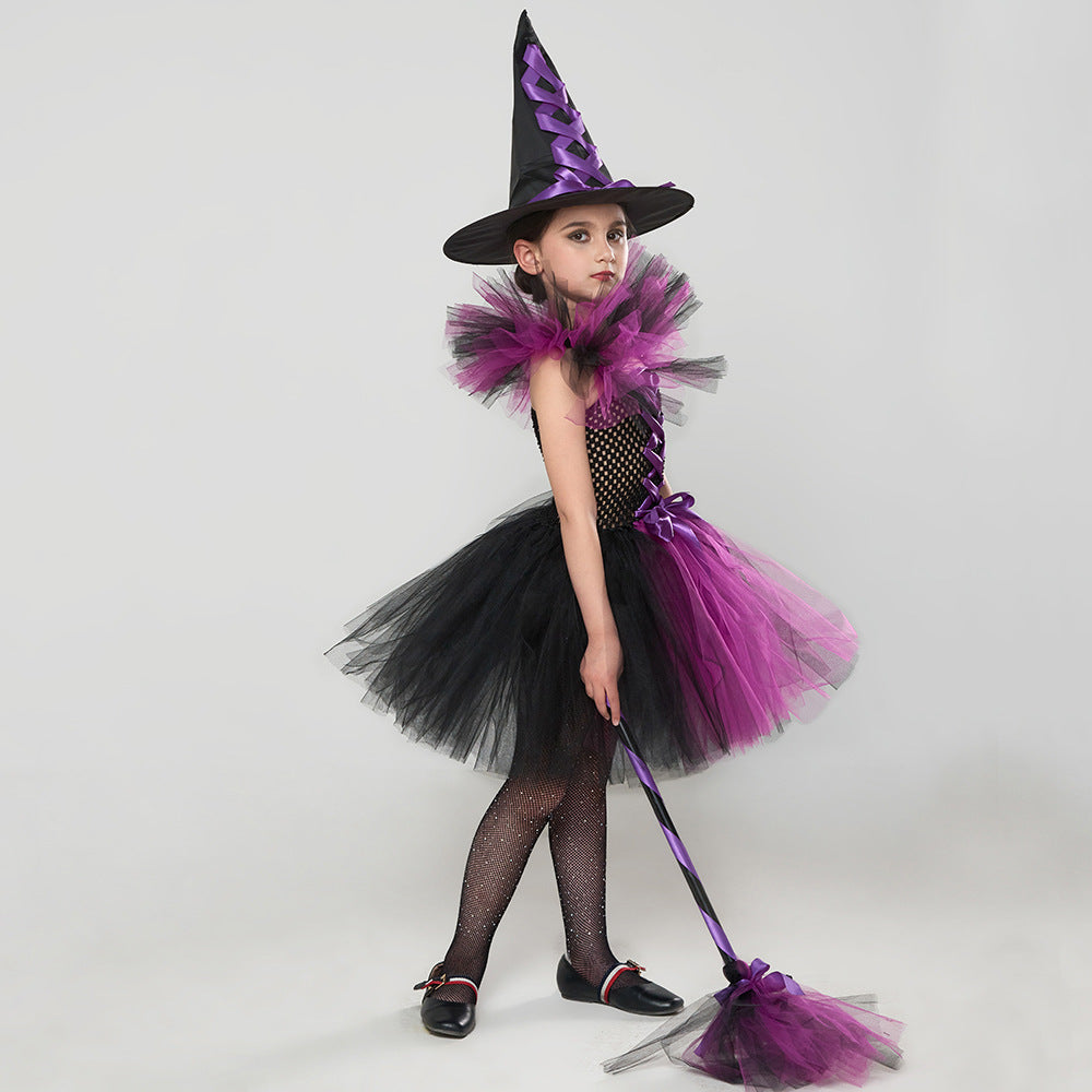 Multiple Colour Witch Costume with Hat