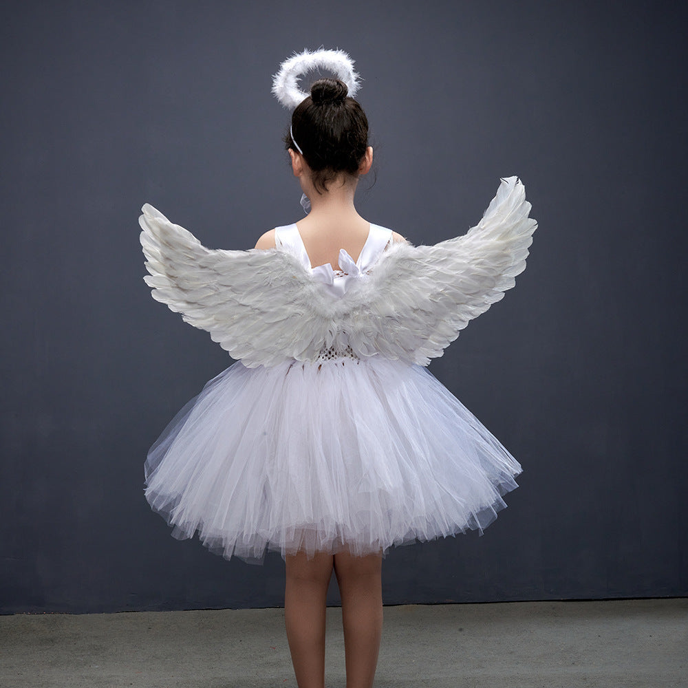 White Angel Costume with Wings