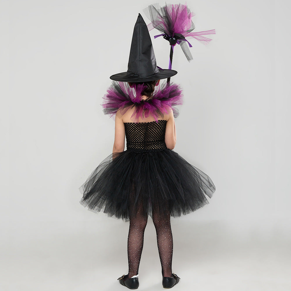 Multiple Colour Witch Costume with Hat