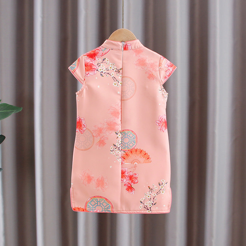 Pink Girls Cheongsam