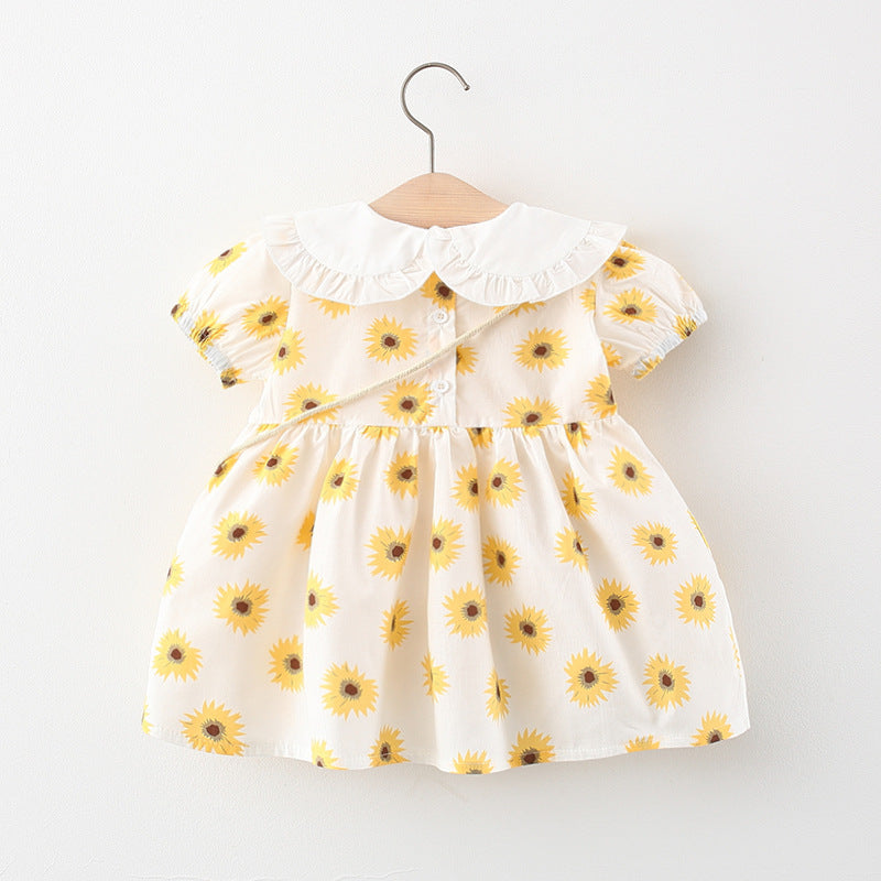 Baby Sunflower Dress with a Accessory