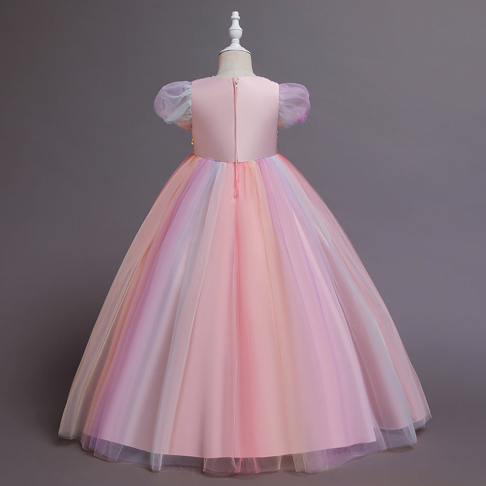 Sequins Tulle Flower Girl Dress