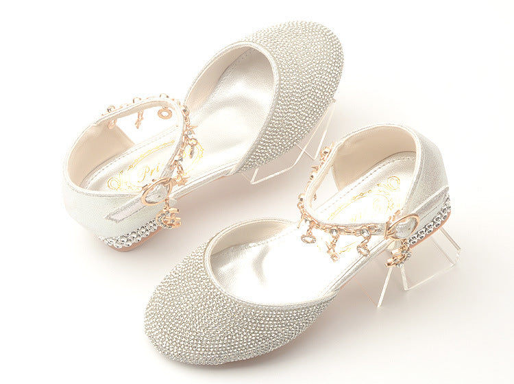 Girls Bling Heel Shoes