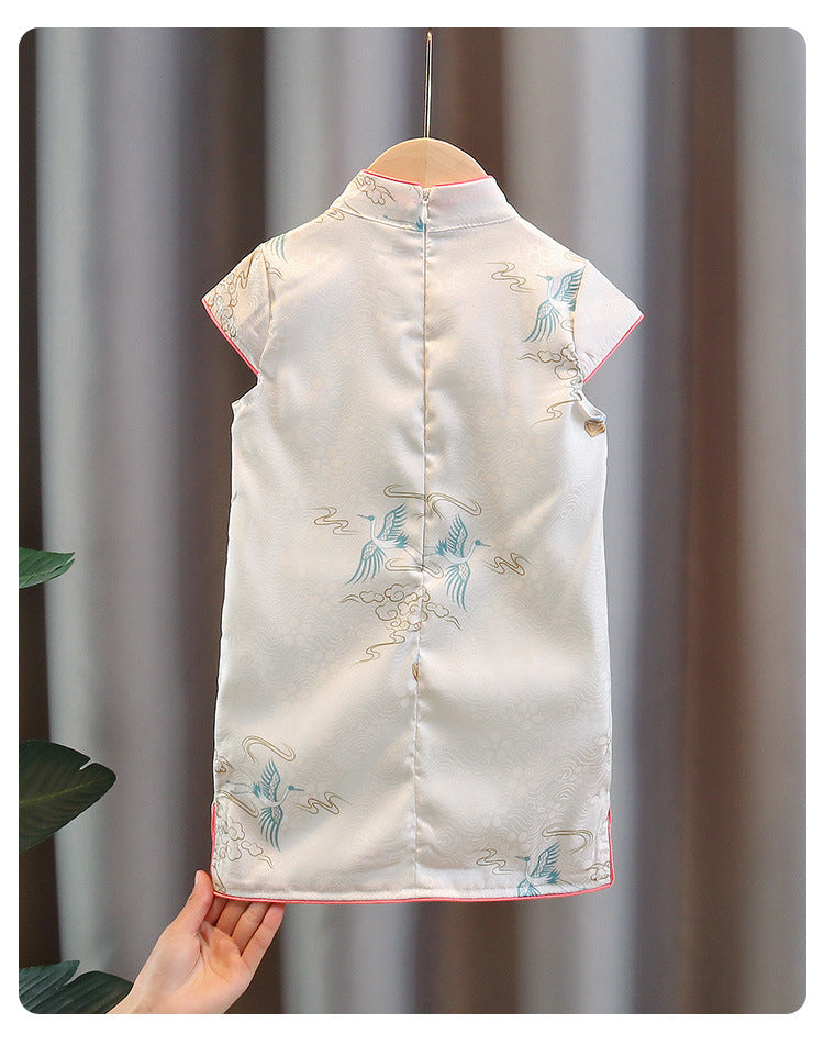 Satin Rabbit Girls Cheongsam