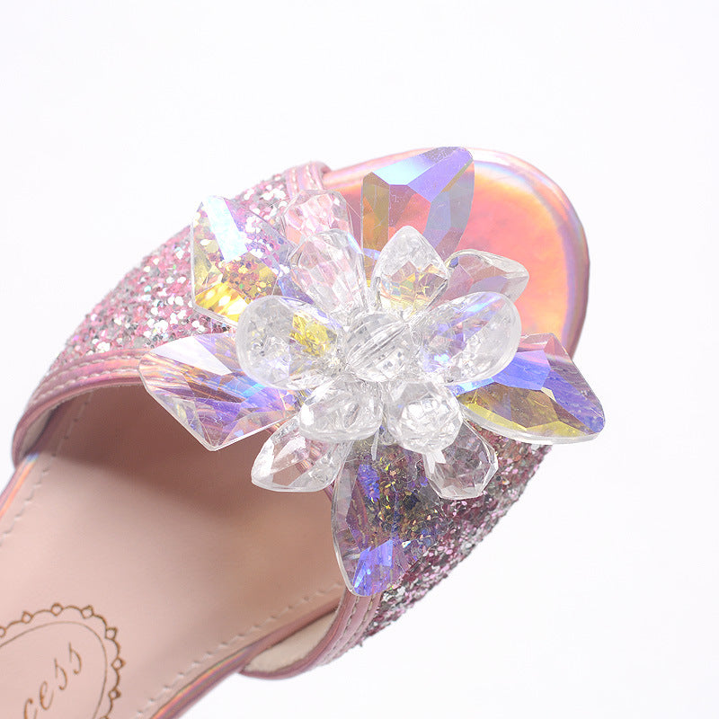 Girls Crystal Sandals