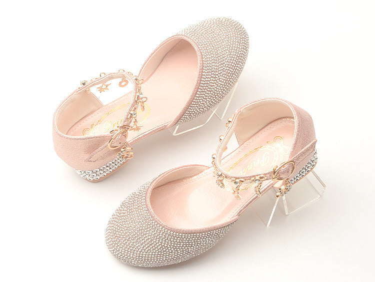 Girls Bling Heel Shoes