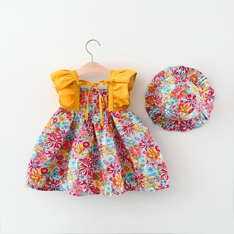 Baby Floral Dress with Hat