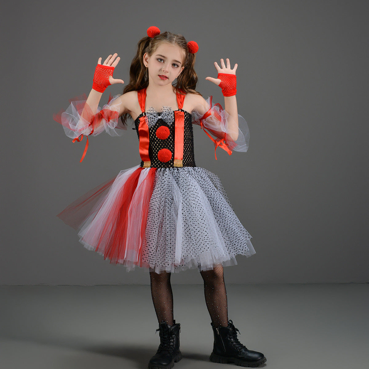 Kids Clown Girls Dress