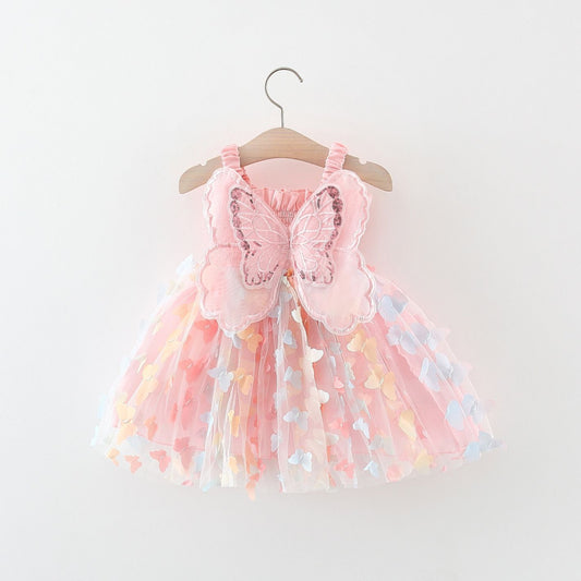 Rainbow Butterfly Baby Dress