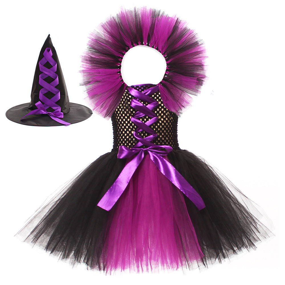 Multiple Colour Witch Costume with Hat